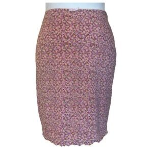Vtg No Boundaries Y2K Skirt Lined Floral Pink Knee Ditsy 90s Cottage Romantic XL